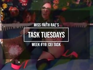 A Tasty Task for Cum Eaters - Miss Faith Rae&#039;s Femdom Audio CEI Task Cum Eating Instructions - HD 10