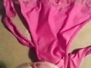 Cumming on girlfriends underwear