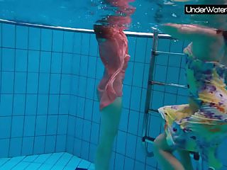 18 Lesbian, Teen Lesbian, Enjoy, Under Water Show