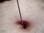 Innie deep belly button paperclip probe