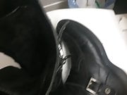 Cum inside my girlfriend boots 