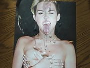 Another cum tribute for Miley Cyrus