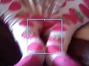 amandas feet in socks and tights and pussy