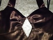 Brown Jessica McClintock Satin Homecoming Dress 