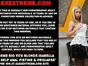 Big tits blonde Isabella Clark – self anal fisting & prolapse