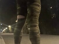 Public sissy showing yoga pants candy young ts | Tranny Update