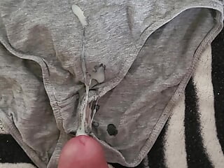 Masturbate and cumming over panty