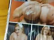 Liza biggs gets fresh cum on stained magazine