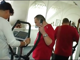 Granny Fucked During Workout