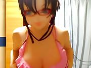 Kigurumi really huge boobs bouncing-vid 2
