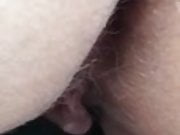 Hairy Pussy close up fat lips 