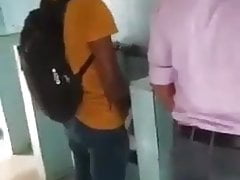 Tamil guys having fun in public toilet 