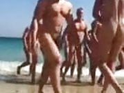 naked guy on beach