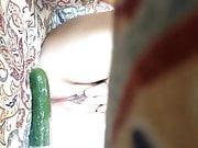 I help myself with a cucumber