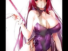 Scathach Bunny Girl SOP Cum Tribute (Fate)