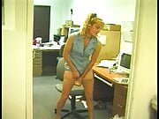 White chick gets hard black penetration at work