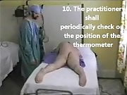 Instructions for rectal temperature taking