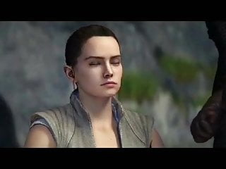 Rey gets deepthroated by lukes cock