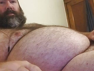 Furry, chubby bear shoots thick load...