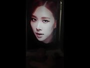 Cum tribute on Blackpink Rose