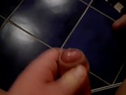Rubbing my circumcised cock with jerking