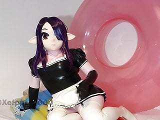 Ring, Latex Girls, Squeaky, Maid Cosplay