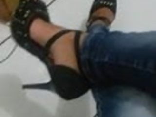 Feet, Latina, Brazilian, Black Heels