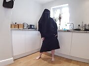 Dancing In Burqa with Niqab and nothing underneath