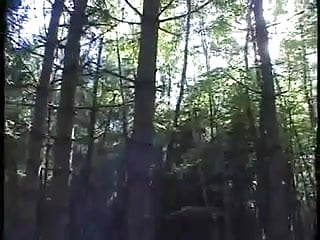 French Girl With 2 Men In Forest...