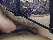 Sexy Hairy Mom riding my cock