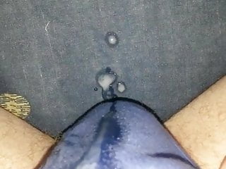 Cumming Blue Cotton Panties...