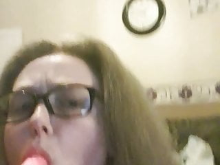 I love sucking on me dildo 