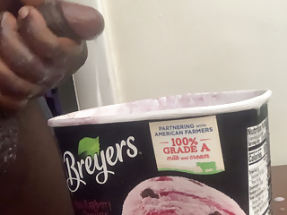 Jerking Off And Cum In Ice Cream, Such An Intense Feeling