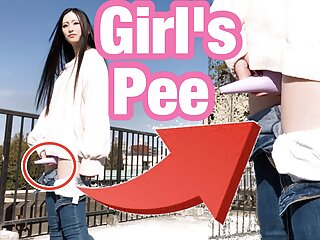 Japanese girl can pee with standing...