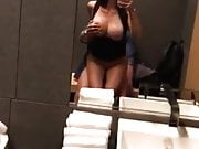 sexy girl fuck mirror