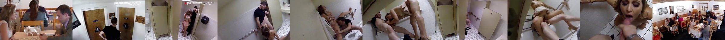 Public Restroom Sex With A Cheating Wife And The Waiter