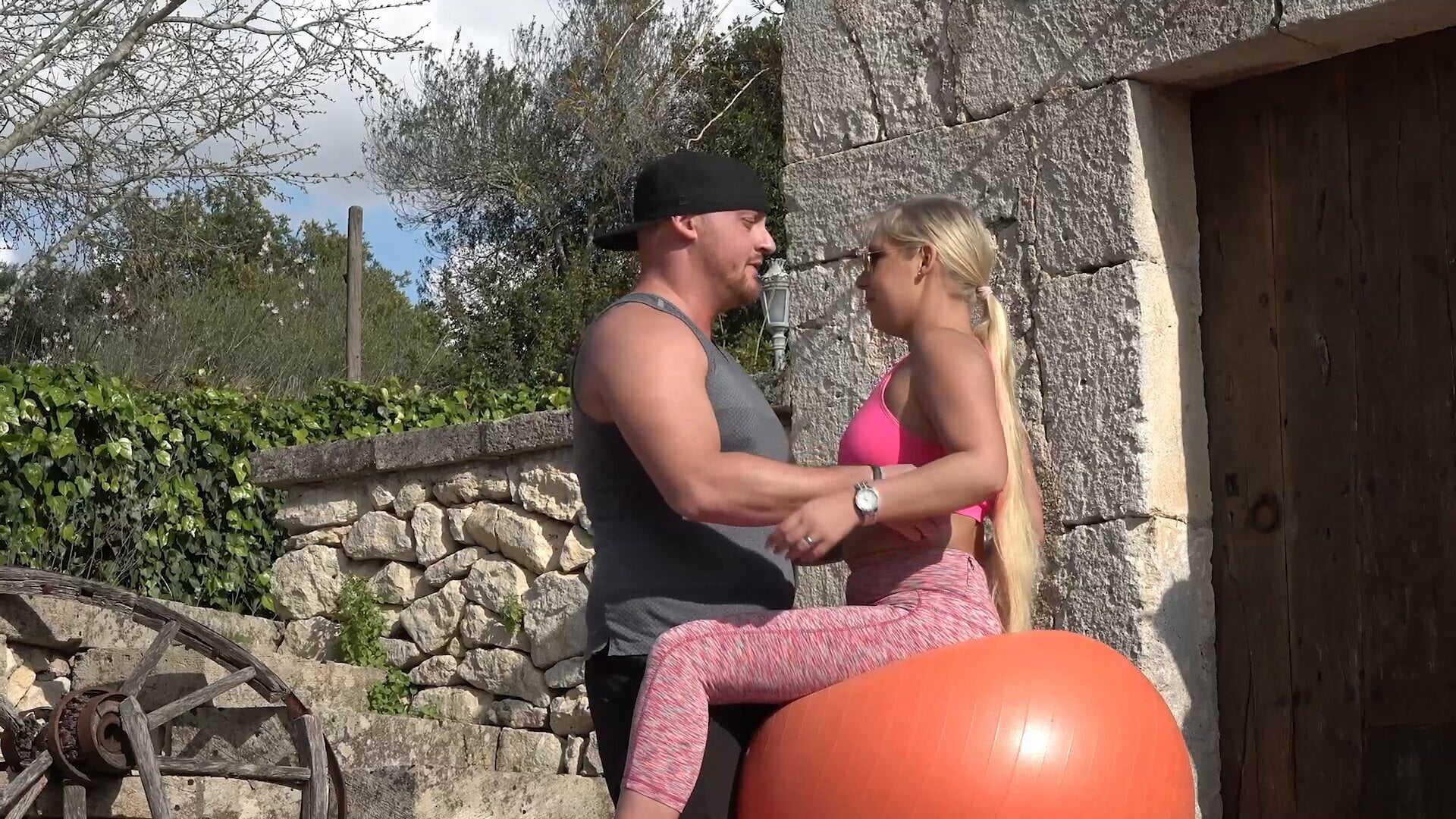 Dreier bei dem morgentlichen Workout