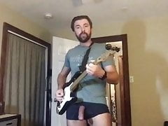 Playing music with my cock out