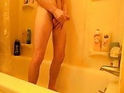 Me Jerking In The Shower Cumshot