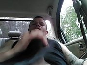 Cumming hard in the car