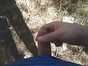 small dick cum in the forest