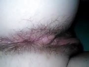 Hairy MILF  Ass close-up