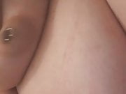 Big BBw boobs  with a piercing 