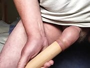 Rolling pin foreskin pissing - part 1 of 2 